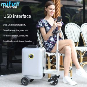 MiFuny SE3S Electric Bagagage Travel Travel Suipcase Ultra-Light Mobility Scooter ładowanie USB Podłącz koła 0625-222