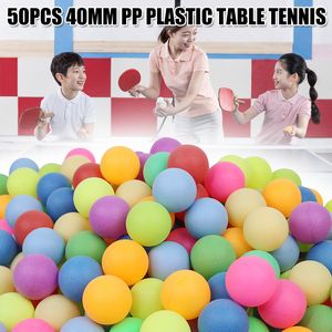 Masa Tenis Raquets 40mm Toplar 24G Rastgele Renkler Oyunlar İçin 50 PCS Açık Spor B2CSHOP 230616