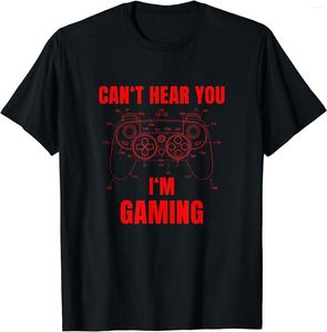 Herren-T-Shirts „Can't Hear You I'm Gaming Controller“-T-Shirt