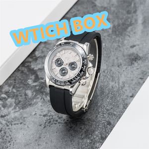 New Men 's Watch Japan VK 크로노 그래프 운동 스테인레스 스틸 스트랩 가죽 스트랩 41mm