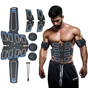 Integrerad fitnessutrustning EMS Abdominal Muscle Stimulator Trainer USB Connect ABS Equipment Training Gear Muskler Elektrostimulator Toner Massage 230616