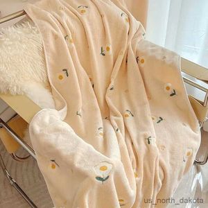 Blanket Blanket Spring Summer Bed Blanket Bedroom Decor Office Sofa Cute Fluffy Bedspread on The Bed R230616