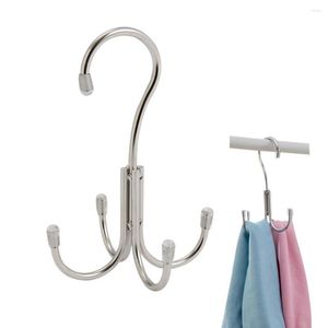 Hangers Scarf Hanger Compact Large Capacity Stable Structure 4-claw Balcony Laundry Socks Drying Hook Keep Tidy