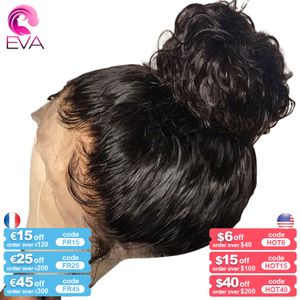 Pedaços de cabelo Eva 360 Full Lace Humano Pré Depenado Frente Encaracolada Para Mulheres 13x6 Hd Transparente 230617