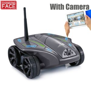 ElectricRC Auto RC Auto mit Kamera Intelligentes Wifi FPV mit 0,3 MP HD-Kamera 50 Minuten Akkulaufzeit Schwerkraftsensor Wi-Fi RC Panzer RC Kinderspielzeug Geschenk 230616