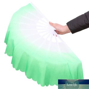 Quality Dance Fans Fashion Gradient Color Chinese Real Silk Dance Veil Fan KungFu Belly Dancing Fans For Wedding Party Gift Favor Or Stage Show