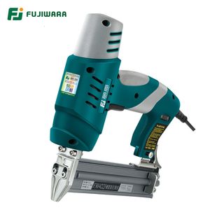 Nail Gun FUJIWARA Electric Nail Gun Single-use Double-use Nail Stapler 422J Nails F30 Straight Nail Gun Woodworking Tools 230617