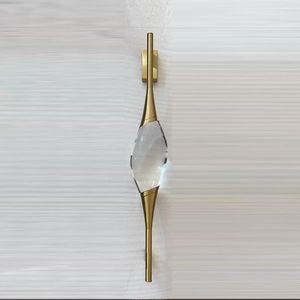 Lampadari Camera da letto moderna Applique da parete in cristallo Decorazione soggiorno di lusso Oro nero Sconce Cristal Corridoio