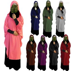 民族服イスラム教徒の女性服ヒジャーブの祈りローブアバヤ・カフタンゆるいサイズフルカバー女性フード付きジルバブ中東