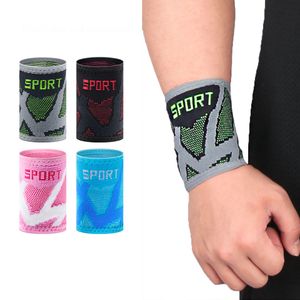 1Pairs Sport Wristband Breathable Elastic Wristbands Gym Fitness Gear Weightlifting Wrist Wraps for Basketball Tennis Badminton