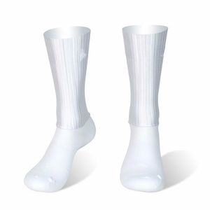 Calzini sportivi Antiscivolo Silicone Estate Aero Whiteline Ciclismo Uomo Bicicletta Sport Corsa Bici Calcetines Ciclismo 230617