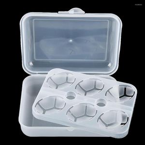 Storage Bottles 6 Compartment Transparent Shockproof Egg Carton Tray Plastic Kitchen Organizer Outdoor Camping Picnic Box Containers