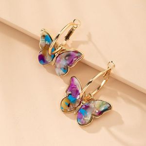 Dangle Earrings 1Pair Temperament Of Japan And South Korea Fashion Butterfly Contracted Female Character Joker Eardrop