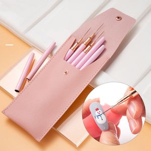 Nail Brushes 5pcs/Set Nail Brush For Manicure Gel Brush For Nail Art Acrylic Liquid Accessories Professional Powder Carving Gel Brushes Pens 230616