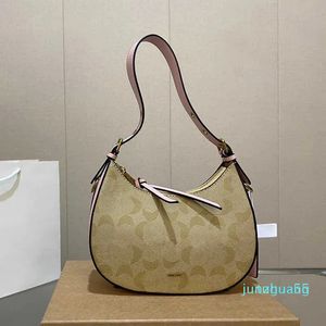 Tasarımcı Mektup Omuz Çantaları Kadın Koltuk Alt Tote Çanta Deri Çanta Çanta Moda Yarım Ay Çantası Crossbody Bags