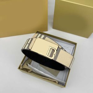 Fashion Designer Belt Mens Luxury Cinture per uomo Fibbia d'oro e argento Cintura Donne larghezza da 3,8 cm a strisce casual5f9x a doppia faccia