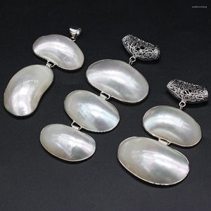 Collane con ciondolo Bellissimi gioielli Madreperla bianca Shell Art Egg Bead Collana con ciondoli fatti a mano fai-da-te che fa un regalo squisito