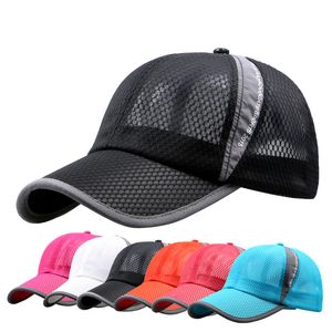 Snapbacks Summer Full Mesh Baseball Hat Quick Dry Visor Cap Lightweight Sun Protection Outdoor Sport Running Peaked Caps Men Women 230615