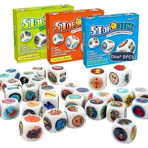 Le cucine giocano alimentari Montessori Story Dice Dice Educational Toys Imaginazione fai -da -te Storytelling Board Game Board Phinking for Children 230617