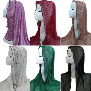 Vestuário étnico Verão Feminino Muçulmano Malha Árabe Lenço de Cabeça Enrolado Estola Islâmica Xales Turbante Tiara Senhoras Acessórios para Cabeça