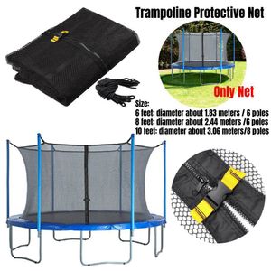 Trampolines Trampoline Protective Net Nylon for Kids Children Jumping Pad Safety Protection Guard Outdoor Indoor No stand 230616