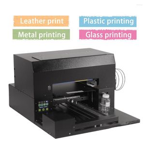 Flatbed Printer 6-färg Inkjet LED-kylsystem för läder/plast/metall/glas Högupplöst färgtryck