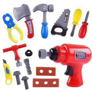 Tools Workshop Kids Tool Set Children Toys Simulation Pretend Play Role Screwdriver Drill for Toddlers Boys Girls 3 Years Old 230617