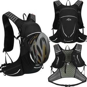 Panniers çantaları 18l açık spor bisiklet çalışma su torbası depolama hidrasyon cep sırt çantası ultralight yürüyüş bisiklet paketi mesane sırt çantası 230616