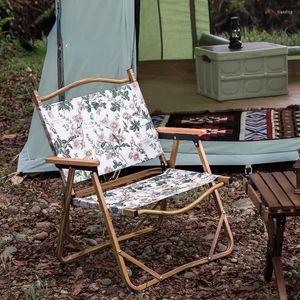 Móveis de acampamento Cadeira dobrável de liga de alumínio ao ar livre Equipamento de acampamento Pano Oxford Banco portátil Sillas De Playa