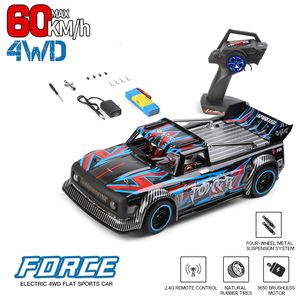 ElectricRc Araba Wltoys 104072 110 4WD 60kmh Yüksek Hızlı Yarış 2.4GHz RC Araba Yükseltme Fırçasız Motor Off-Road Drift Araba 284131 LCD Sürüm 230616