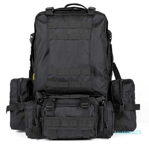 Taktischer 50L 4-in-1 Molle-Rucksack, wasserdichter Militärrucksack, Wandern, Camping, Outdoor-Reisen, Klettern, Armee-Herrentasche, Backpac266z