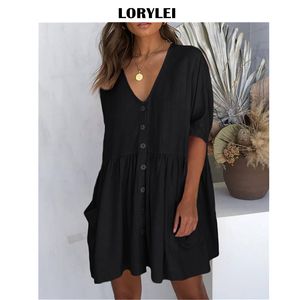 Women's Swimwear Cover-ups Sexy V-neck Summer Beach Dress Tunic Women Casual Beachwear Swimsuit Cover Up Sarong Plage N771 230616