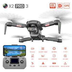 RC بدون طيار مع كاميرا احترافية 4K 3 محاور Gimbal بدون فرش المحرك 5G WiFi FPV GPS Quadcopter Drone Toys 1200M المسافة