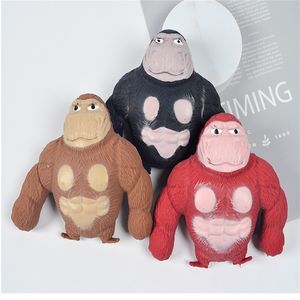 Oggetti decorativi Figurine Big Orangutan Squishy Soft Decompression Toy Squeeze Fidget Vent Monkey Elastic Doll Blind Box 230616