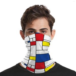 Bandanas Buntes geometrisches Druck-Bandana, moderne Kunst, winddicht, Angel-Halsbedeckung, magisches Streetwear-Kopftuch