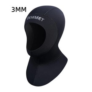 Swimming Caps 3MM Neoprene Scuba Diving Hood With Shoulder Snorkeling Equipment Hat Cap Winter Swim Warm Wetsuit Spearfishing Drop 230616