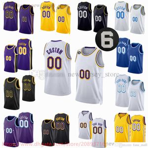 Anpassad ny säsong tryckt baskettröja 8 Jarred Vanderbilt Cole Swider Max Christie Lonnie Walker IV Thomas Bryant Scotty Pippen Jr. Jerseys 6 Patch