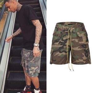 Pantaloncini da uomo Vintage Camouflage Cargo Mens Tridimensionale Tailoring Pocket Army Short Hip Hop Streetwear All match Casual 230617