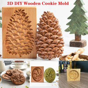 Formas de Assar Molde de Madeira para Biscoitos de Pão de Mel para Bolos de Gengibre 3D Moldes de Estampagem para Biscoitos 3D Padaria Gadget Ferramenta Suprimentos de Cozinha 230616