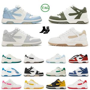 Toppläder av kontordesigner låga sneakers skor svart och gul vit grön ljus ben marinen medium oliv män kvinnor utanför plattformen dhgate og tränare