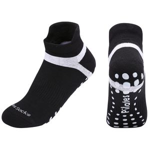 Sports Socks Pilates Socks Men Kvinnor Högkvalitativ bomullsyogstrumpor Icke-halkfria Good Grip-träning för Gym Pilates Ballet Dance 230617