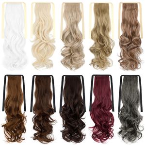 Extensões de cabelo de rabo de cavalo estilo gravata de 20 polegadas, acessório sem costura, variedade de estilos disponíveis, escolha o seu favorito