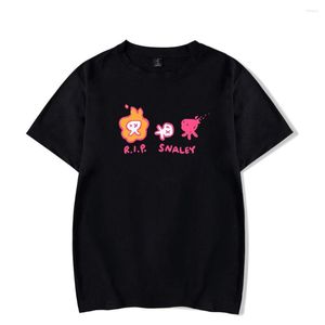 メンズTシャツomori ripスナリーロゴマーチTシャツの男性と女性半袖女性面白いシャツユニセックスハラジュクトップス