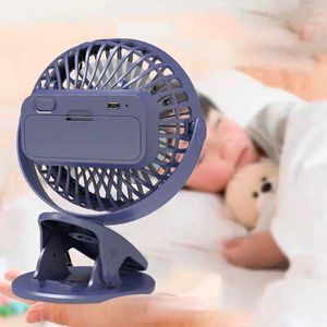 Ventilatori elettrici Ventilatore da tavolo Pieghevole Aria elettrica regolabile Mini ventilatore Portatile Flessibile Dispositivo di raffreddamento dell'aria Passeggino Clip Ventilatore Camera da letto Esterno R230802