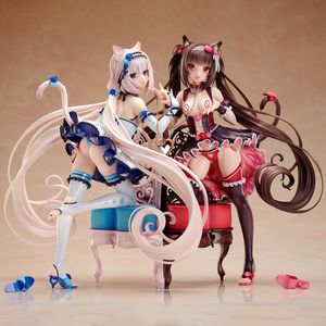 Eylem oyuncak figürleri yerli nekopara chocola vanilya azuki hindistancevizi pvc aksiyon figürü japon alphax anime figürü Çin elbise baskısı modeli oyuncaklar 230616