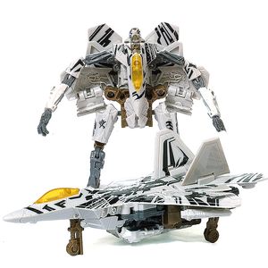 Transformation toys Robots HZX H606 G1 Action Figure Toy Starscream Model 18cm ABS Movable Joints Statue Deformation Car Robot NO BOX 230617