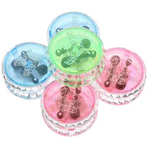 Yoyo 5 PCSパズルフィデットおもちゃ輝かしいクリエイティブ55x28cmレスポンシブボールプラスチックLEDチャイルド230616