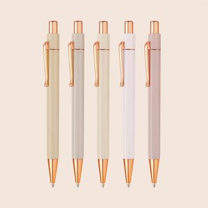 40 pçs canetas de ouro rosa de luxo para material escolar acessórios de escritório artigos de papelaria por atacado escrita fofa presente para crianças