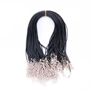 Pendant Necklaces 55 with 5cm Jewelrypendant Pendants Jewelry Chains Chokers Twisted Braided Black Cord Chain Necklace String For