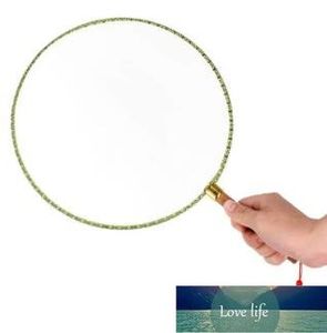 Wholesale Party Favor DIY Blank White Silk Hand Fans Student Children Hand Painting Fine Art Programs Chinese Round Fan 24cm
